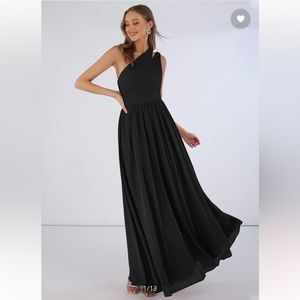 Azazie Molly Dress in Black